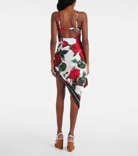 Dolce 
Gabbana Floral cotton beach cover-up 3