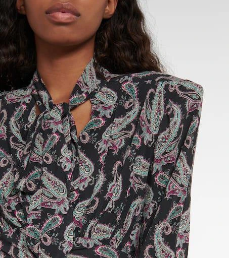 Isabel Marant Linazioa paisley ruched top 4