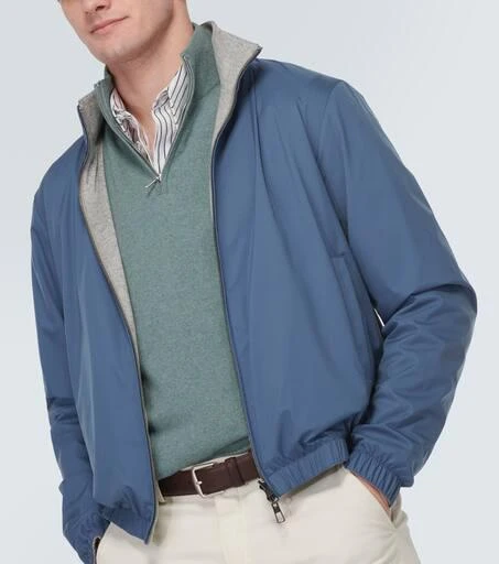 Loro Piana Windmate® reversible bomber jacket 5