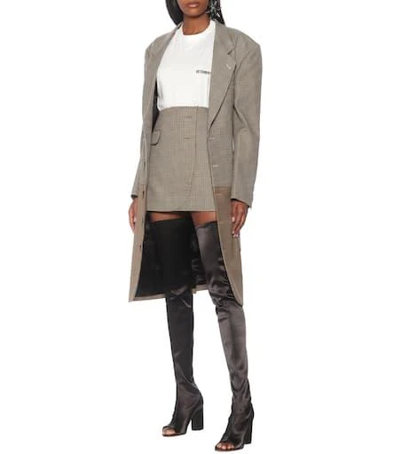 Vetements Cut-out over-the-knee leather boots 2