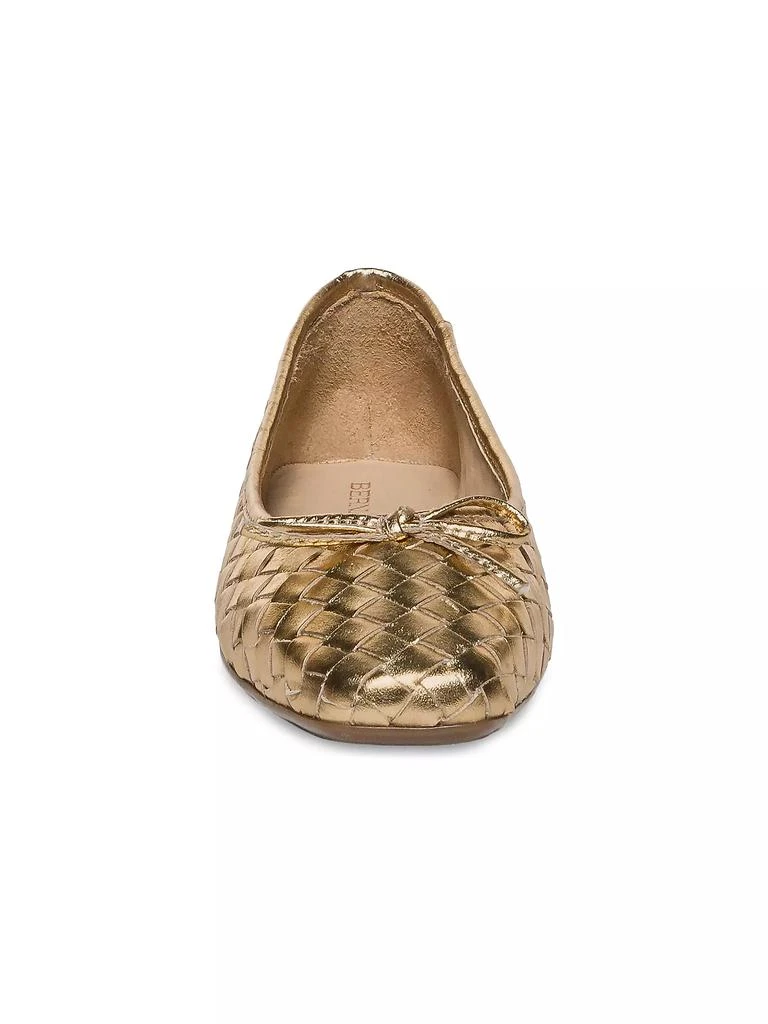 Bernardo Gwynn Woven Leather Ballet Flats 4