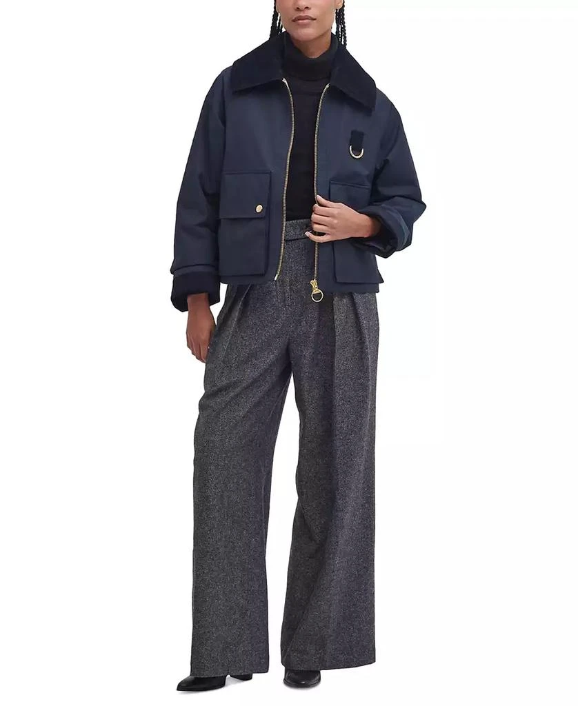 Barbour Women's Nora Oversized-Collar Utility Jacket 6