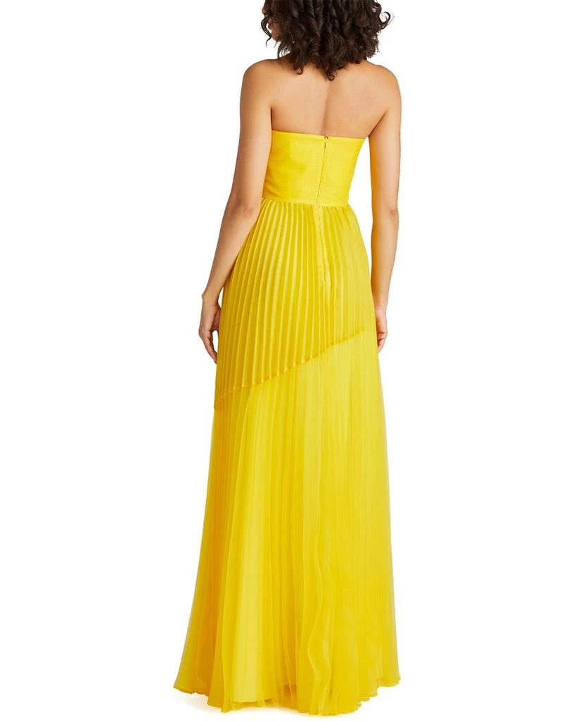 Theia Enver Pleated Strapless Gown 2