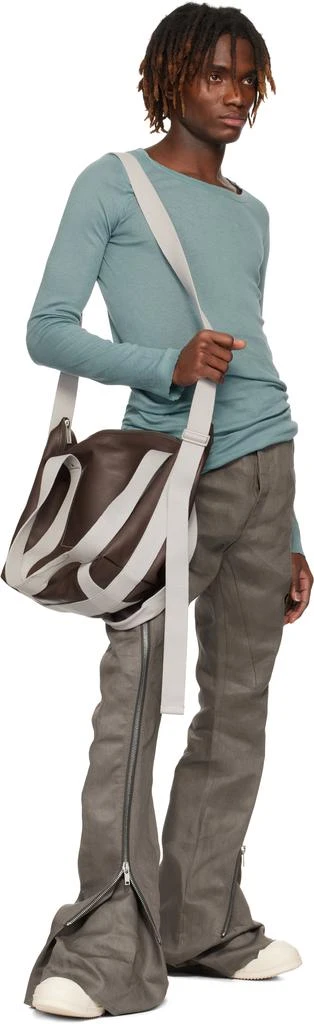 Rick Owens Brown Hollywood Trolley Tote 4
