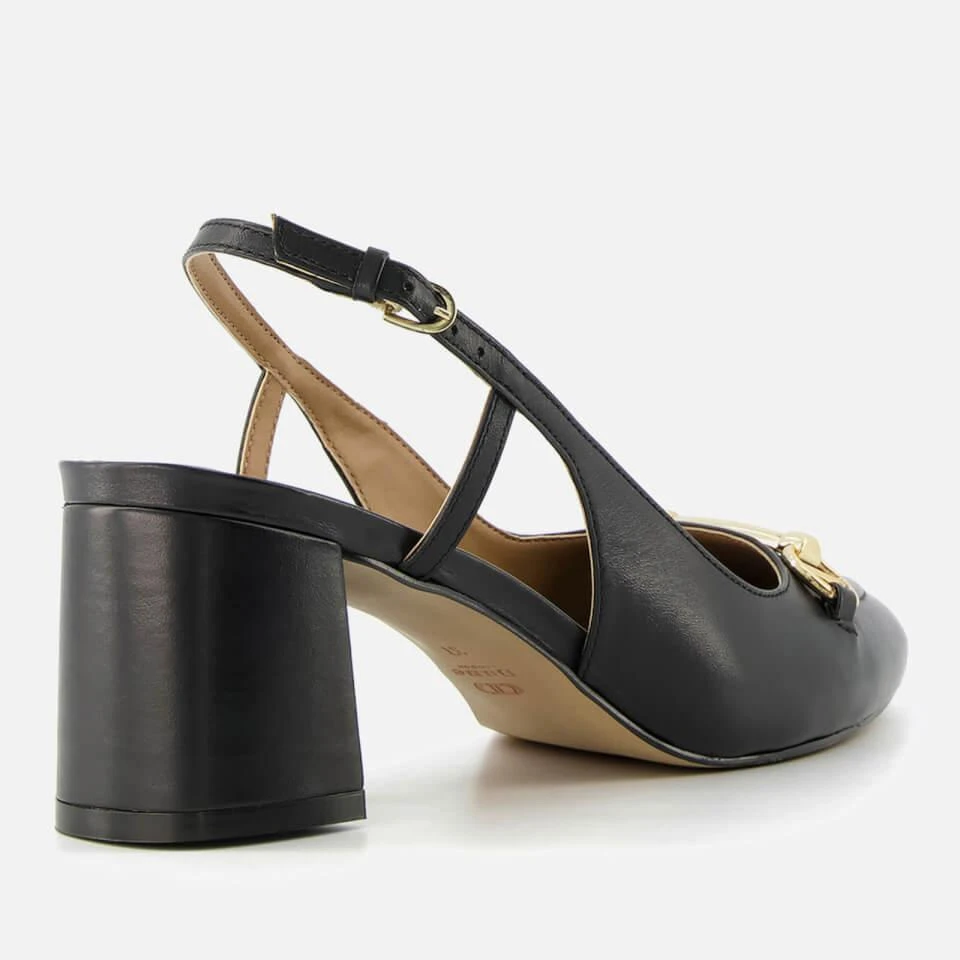 Dune DUNE LONDON WOMEN'S CASSIE SNAFFLE-TRIM LEATHER SLING BACKS 4