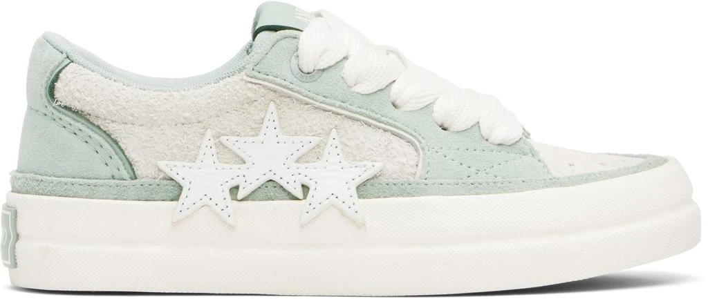 AMIRI Gray 
Green Sunset Skate Sneakers 1
