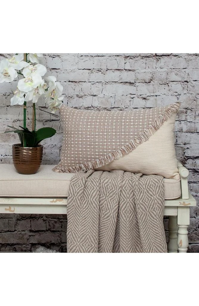 Parkland Nirvana Transitional Beige Throw Pillow 4