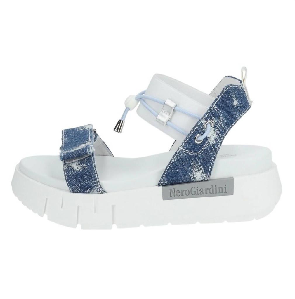 NeroGiardini Nerogiardini - Women's T Strap Jean Sandal