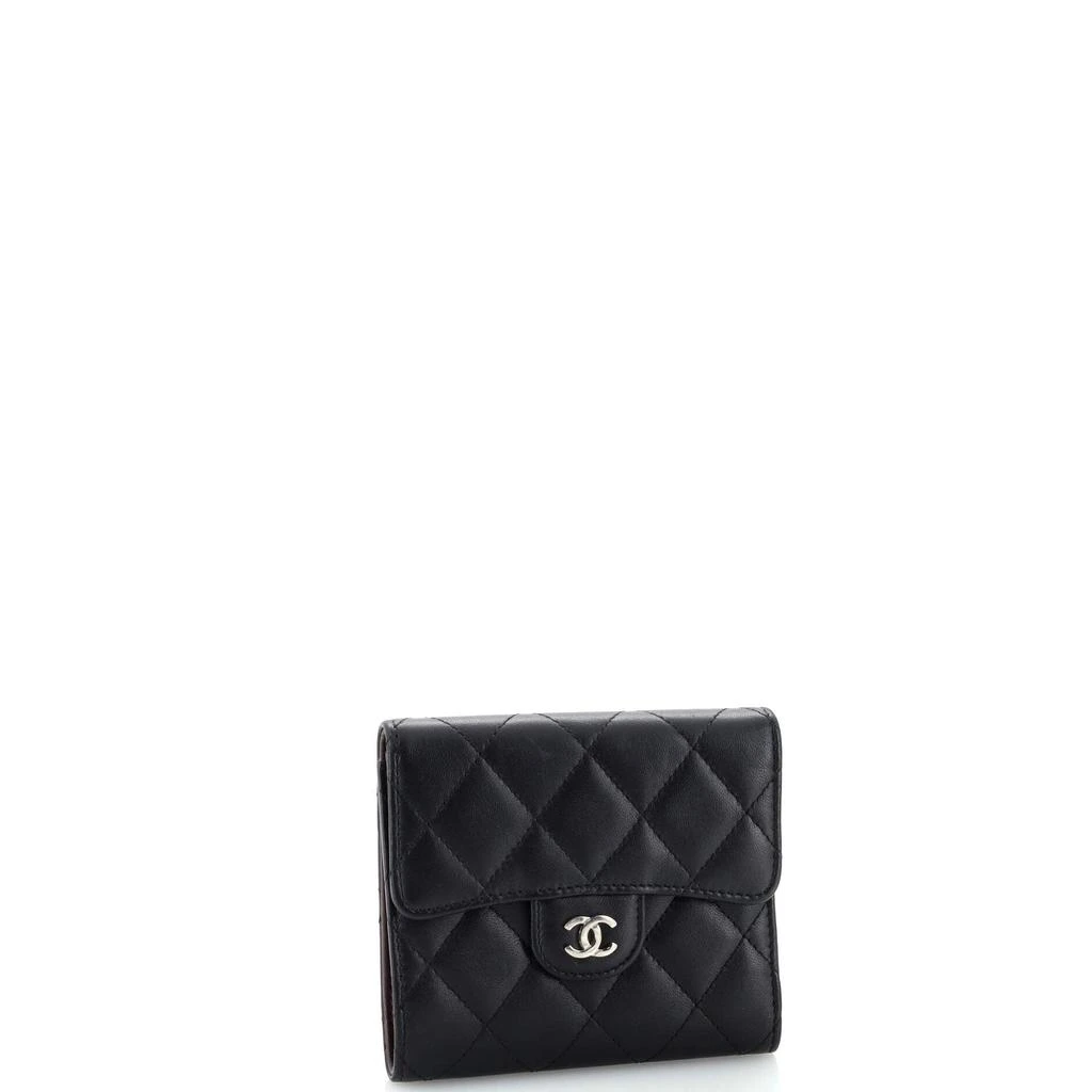 Chanel CC Compact Classic Flap Wallet Quilted Lambskin 2