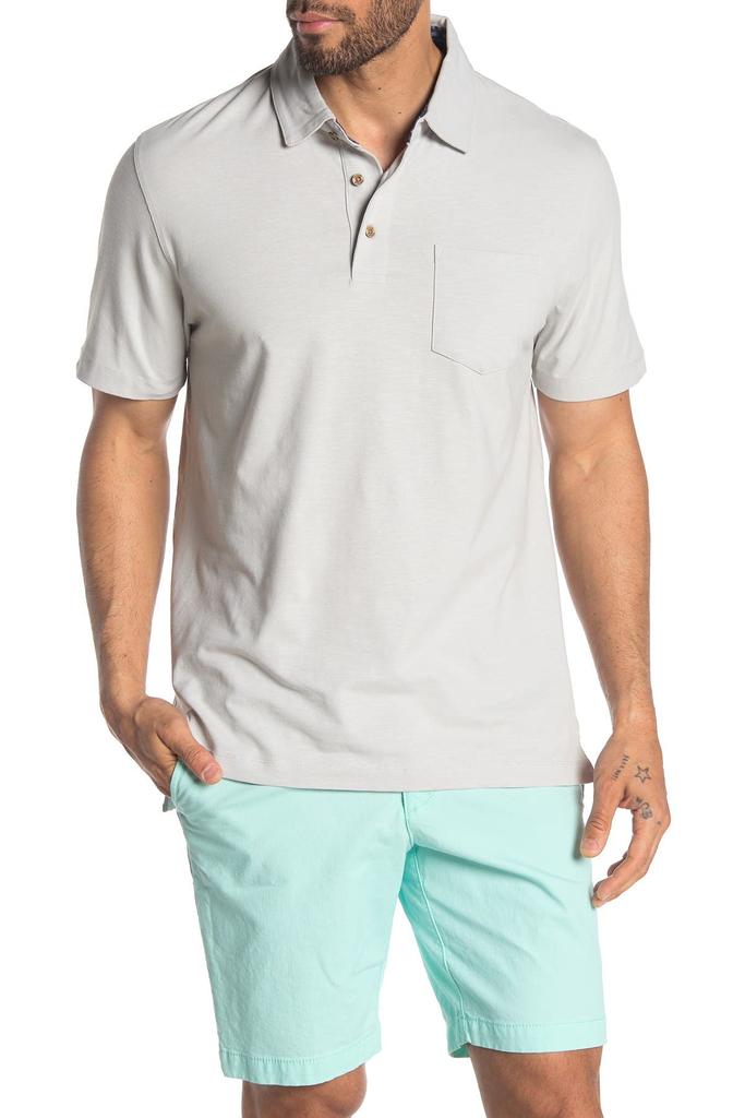Tailor Vintage Airotec Stretch Slub Jersey Short Sleeve Polo