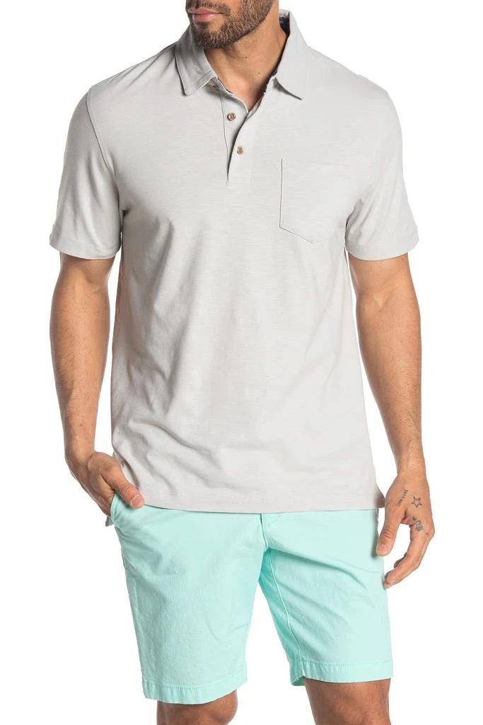 Tailor Vintage Airotec Stretch Slub Jersey Short Sleeve Polo 1