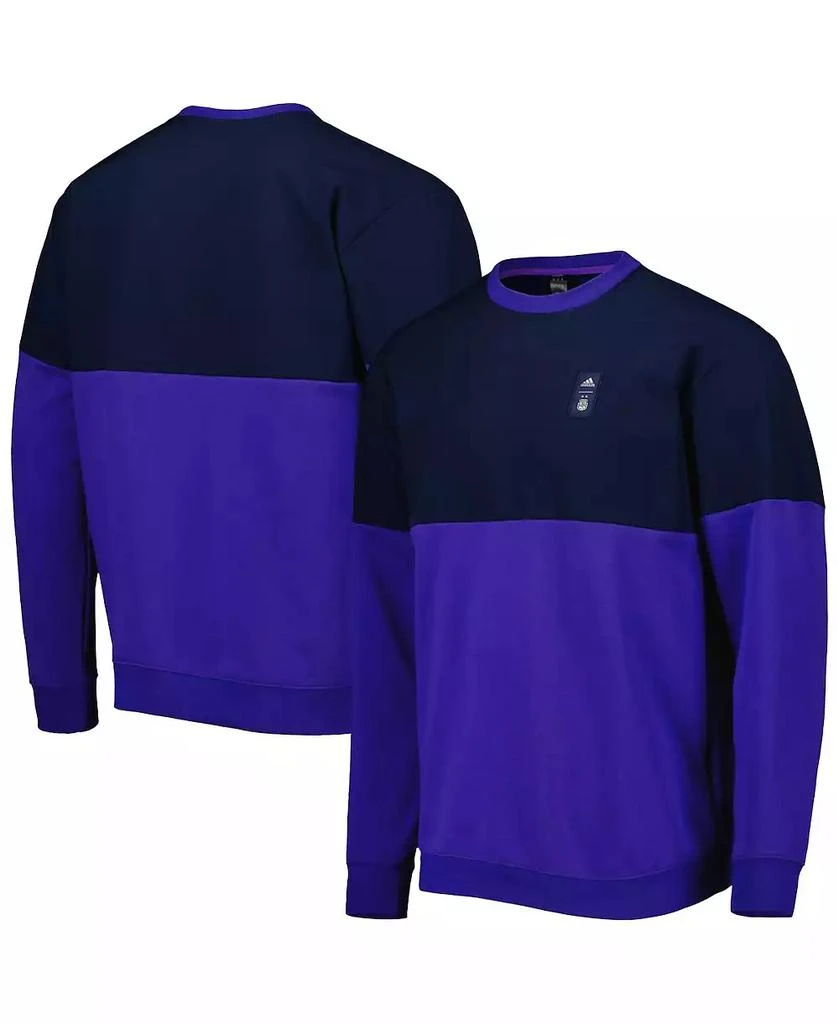 Adidas Men's Navy and Purple Argentina National Team Graphic Pullover Sweatshirt 1