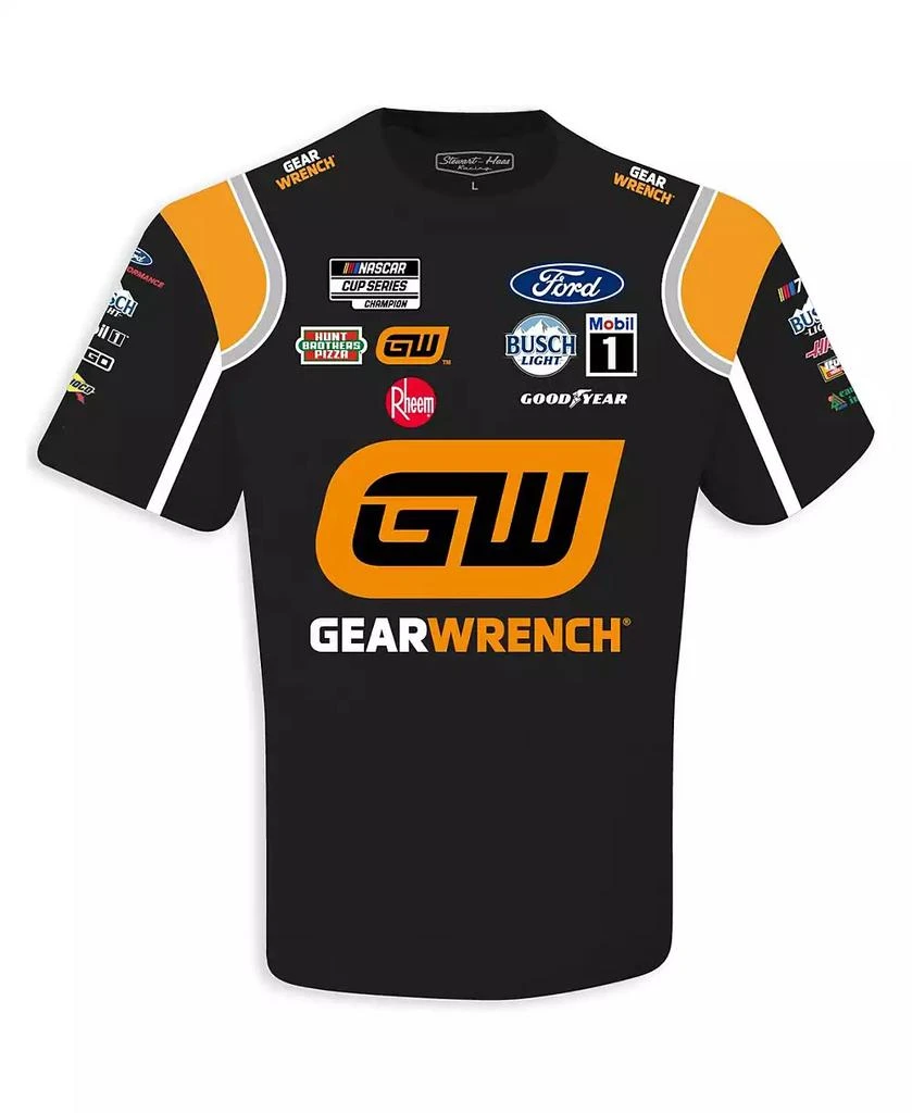 Stewart-Haas Racing Team Collection Men's Black Kevin Harvick GearWrench Sublimated Uniform T-shirt 2