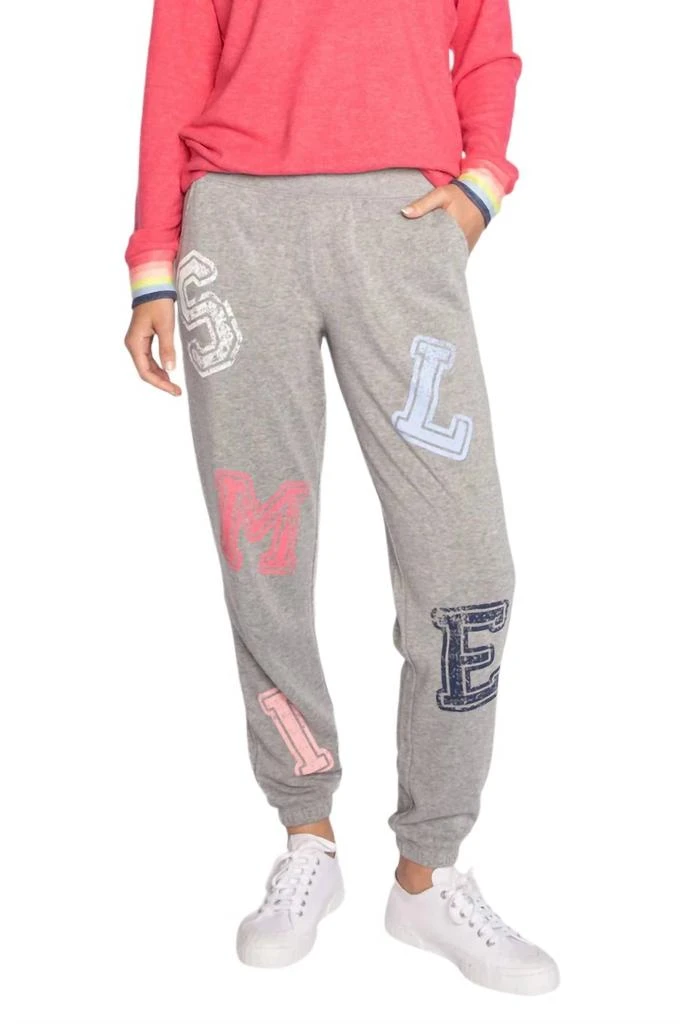 Pj Salvage HAPPY THINGS SMILEY SWEATPANTS 1