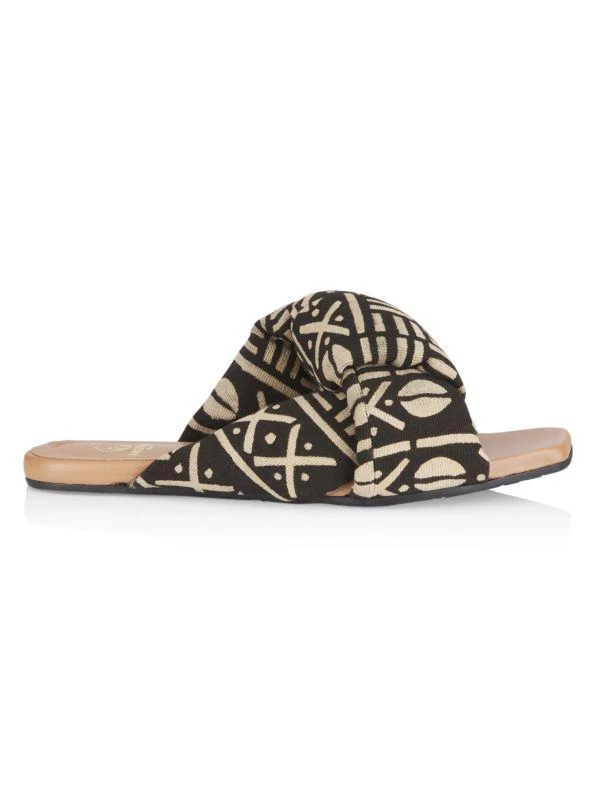 Brother Vellies Togo Printed Slide Sandals 1
