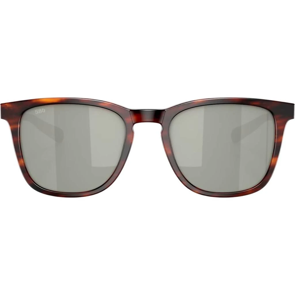 Costa Del Mar Sullivan Sunglasses In Matte Tortoise Gray Silver Mirror Polarized Glass 1
