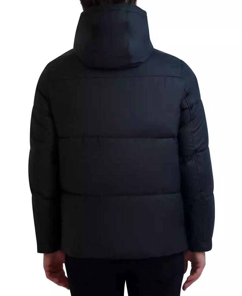 Karl Lagerfeld Paris Men's Hooded Puffer with Elongated Zipper Pockets 2