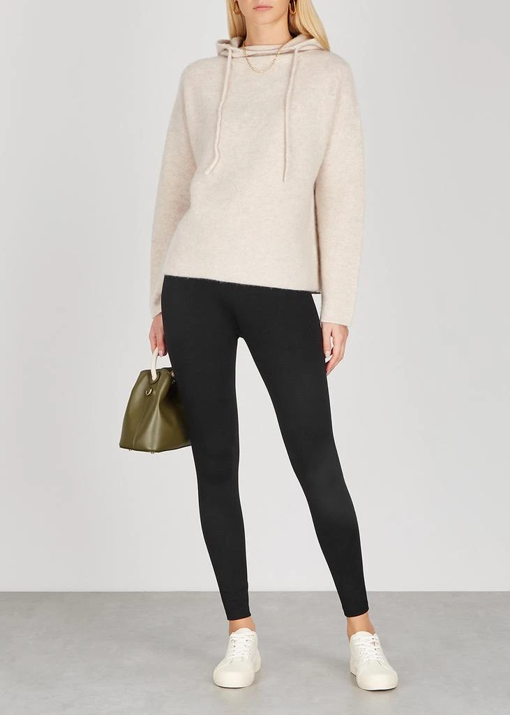 Vince Black cropped stretch-jersey leggings 4