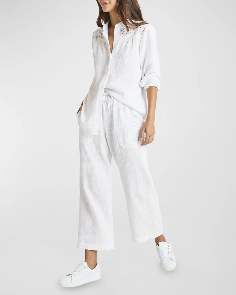 Splendid Kit Eyelet Cotton Gauze Shirt 3