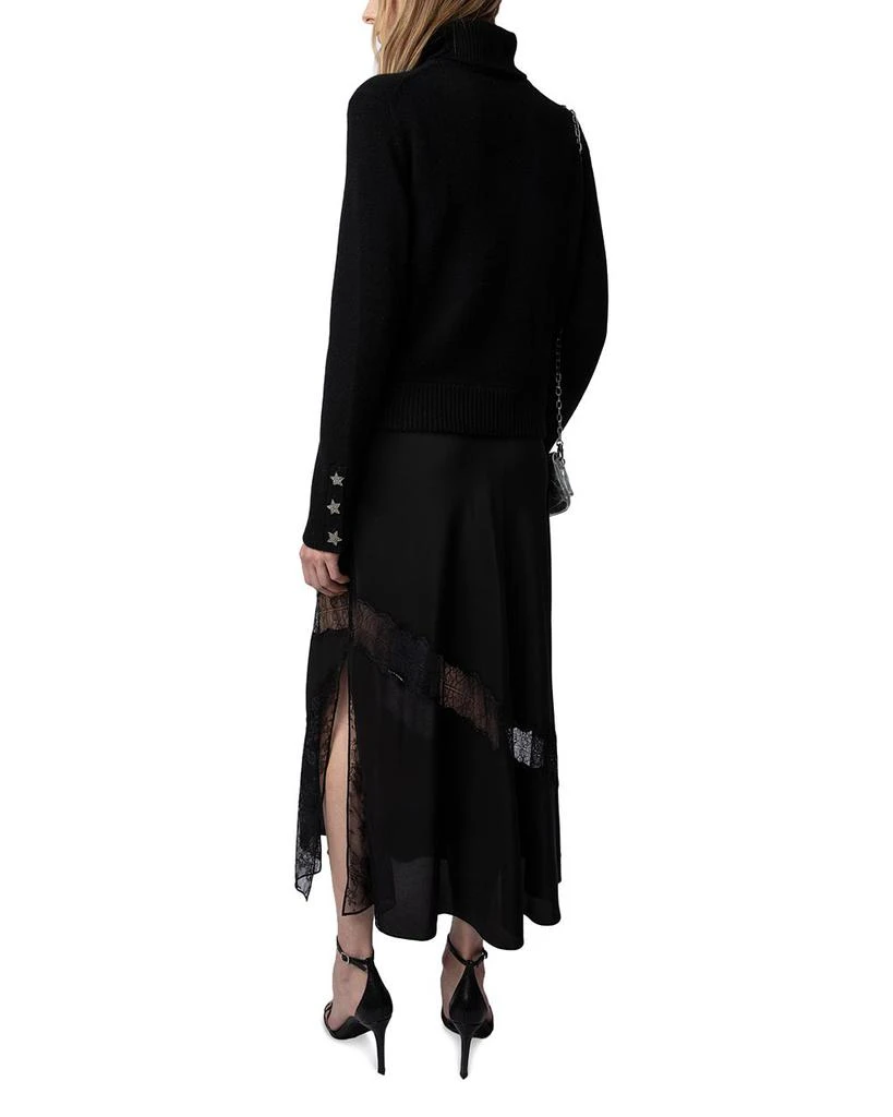 ZADIG & VOLTAIRE Jaylal Lace Detail Silk Skirt 5