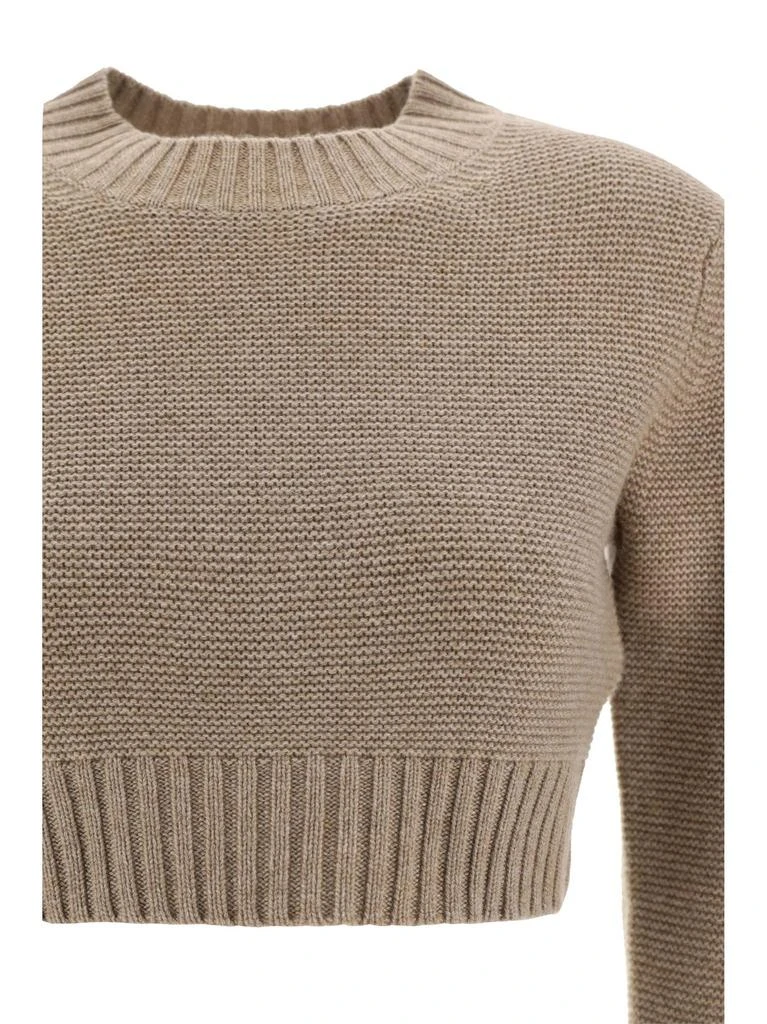 Max Mara Max Mara Crewneck Long-Sleeved Cropped Jumper 7