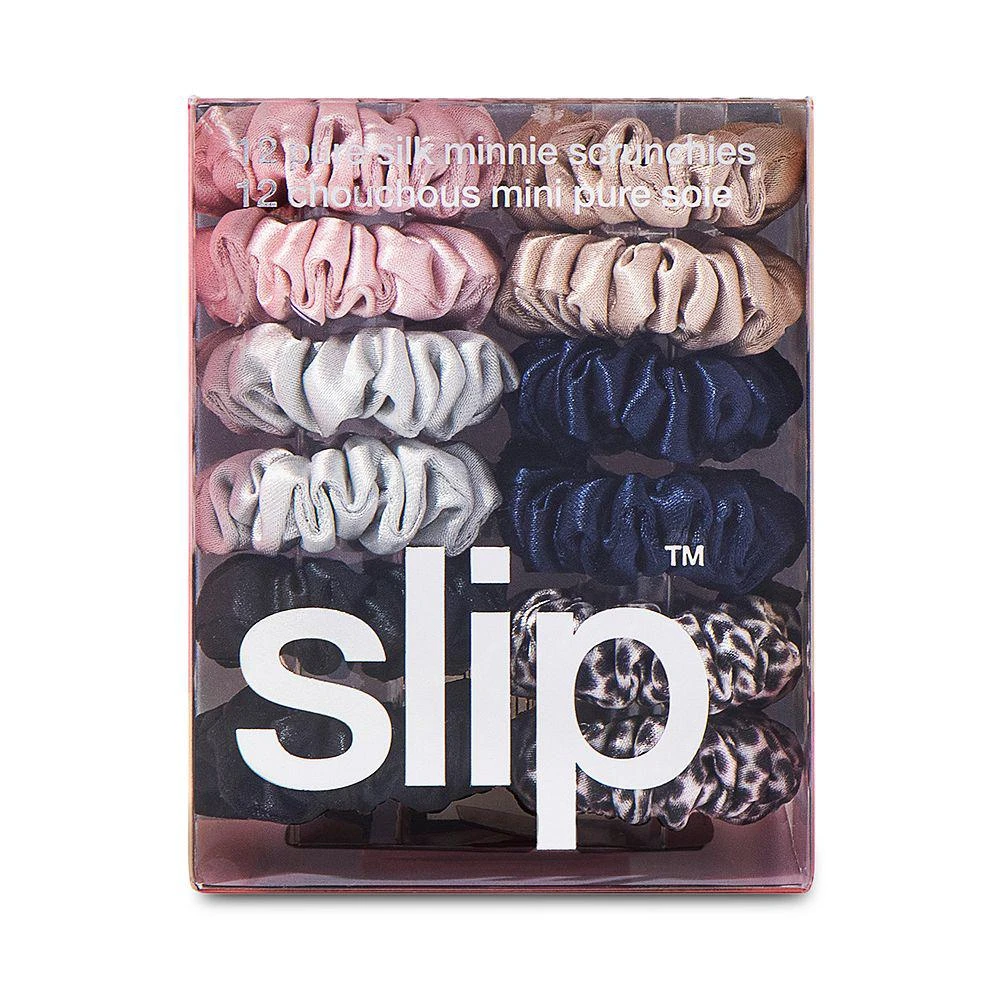 slip silk Pure Silk Minnie Scrunchies, Set of 12 3