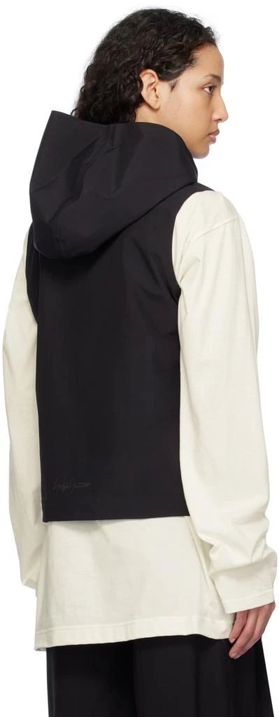 Y-3 Black Atelier Funnel Neck Vest 3