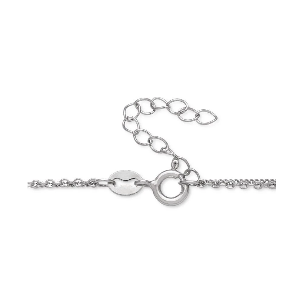 Belle de Mer Cultured Freshwater Pearl (8mm) & Polished Heart Layered Necklace in Sterling Silver, 16" + 1" extender 3