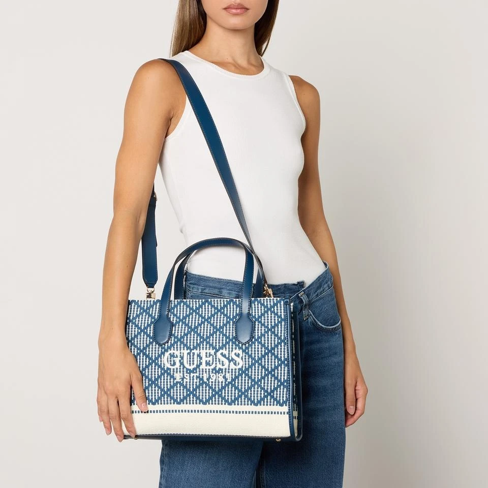 GUESS Guess Silvana Mini Woven Tote Bag 2