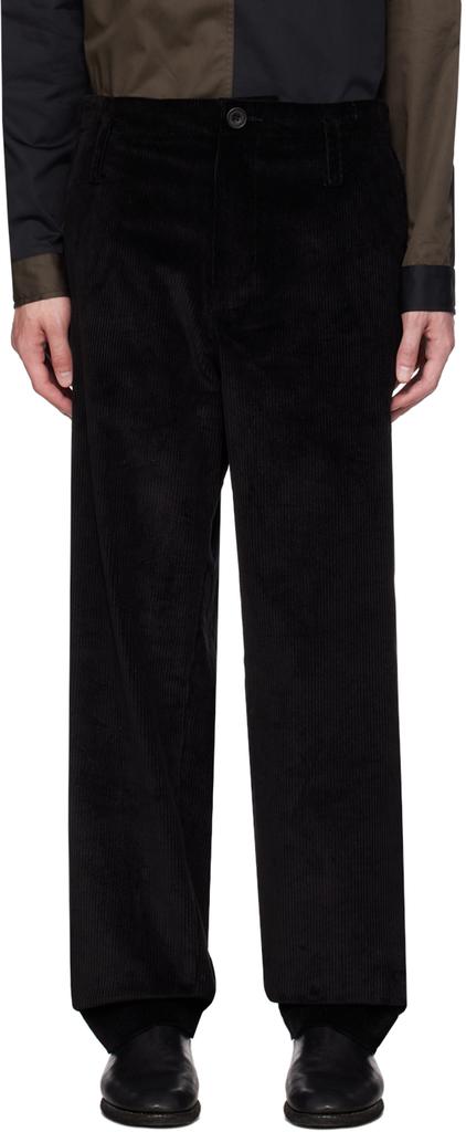 3MAN Black Four-Pocket Trousers