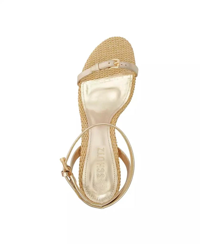 Schutz Women's Aurora Mid Heel Dress Sandals 4