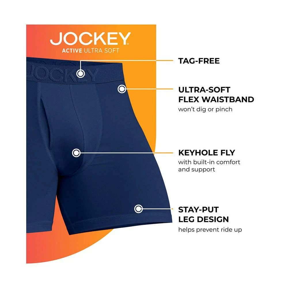 Jockey Active Ultra Soft Modal 6" Boxer Brief 6