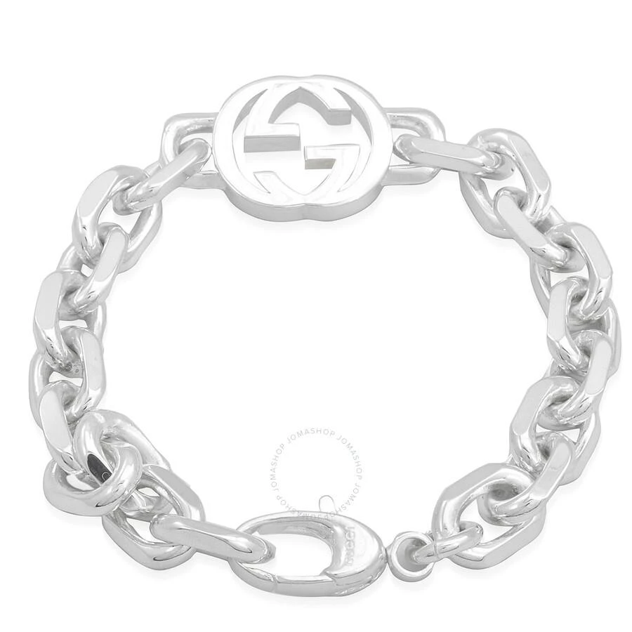 Gucci Gucci Interlocking G Motif Sterling Silver Bracelet Size 19 - Yba627068002 3