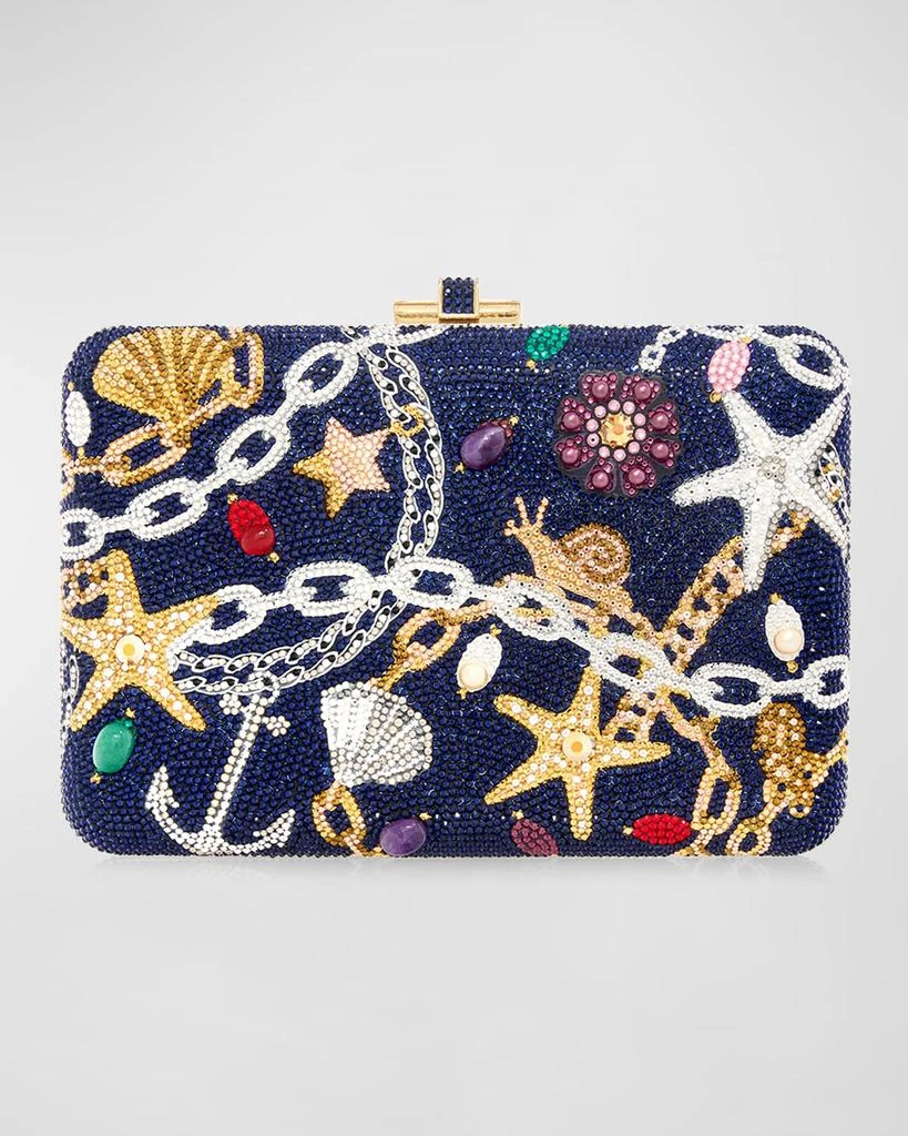 Judith Leiber Nautical Chains Crystal Clutch Bag 3