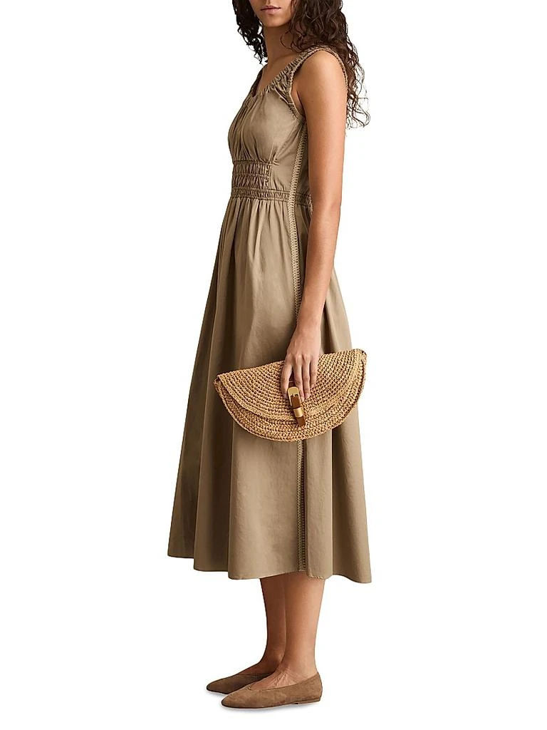 Anouk Ruched Cotton Midi-Dress  On Sale Now with Up to 63% Off | Discover  Exclusive Deals & Savings at BeyondStyle  Authentic REISS dresses|cotton|modern|women's|a-line|women's  apparel|sleeveless|contemporary|midi-length|scoopneck|Women's|solid with ...