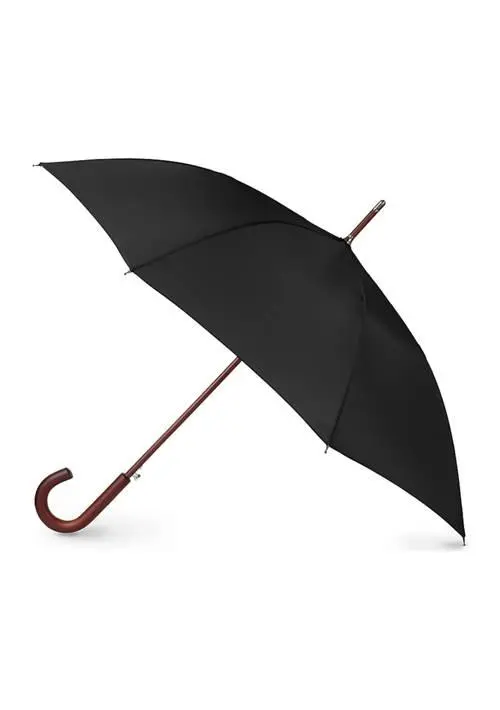 Totes Recycled Wooden Stick Umbrella with Auto Open Technology