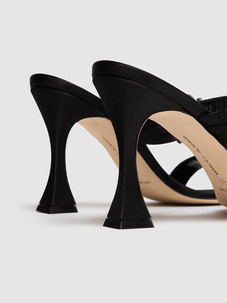 Manolo Blahnik◆PERSAN◆サテンサンダル 90mm Manolo Blahnik 90mm Persan Satin Sandals Black 36 - Sandals
