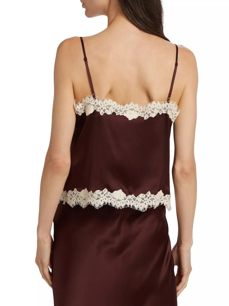DÔEN Kira Lace-Trim Silk Camisole 5