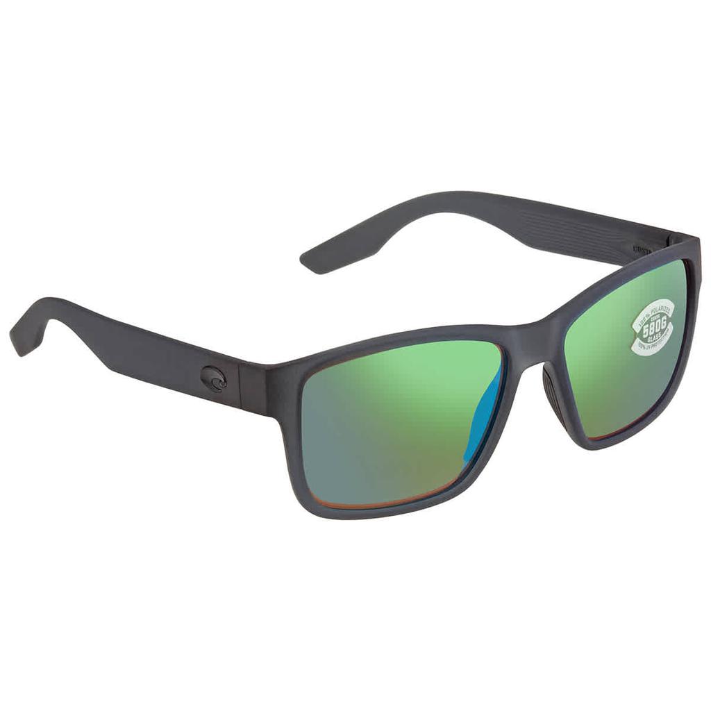 Costa Del Mar PAUNCH Green Mirror Polarized Glass Men's Sunglasses 6S9049 904904 57