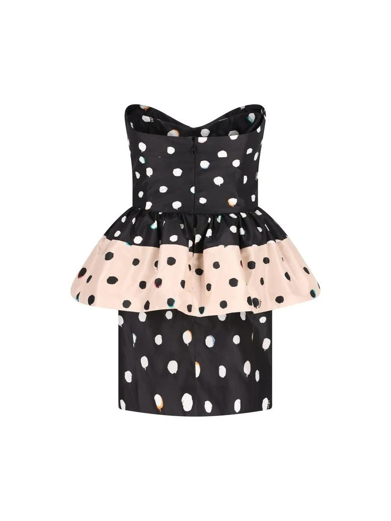 Fendi Fendi Printed Bustier Taffeta Dress 2