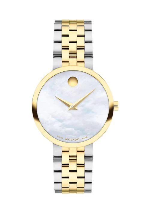 Movado Core Museum Classic Multilink Two Tone Watch 1
