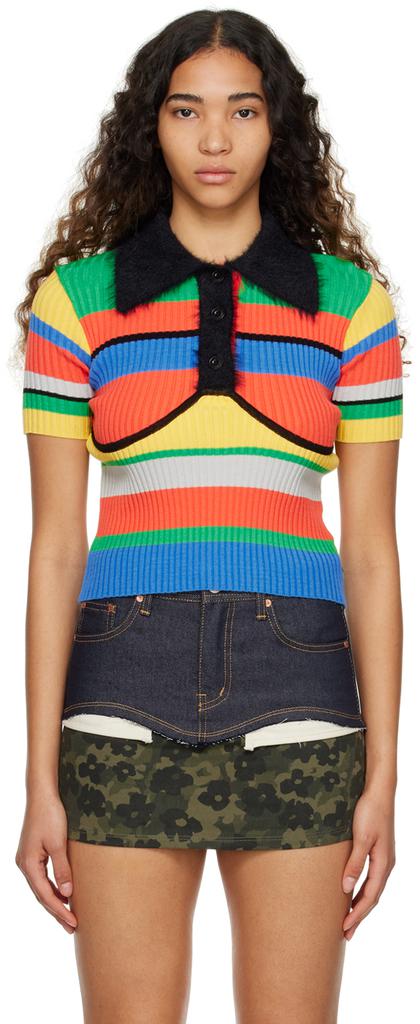 ANDERSSON BELL Black Halter String Piqué Polo - Women's Polo