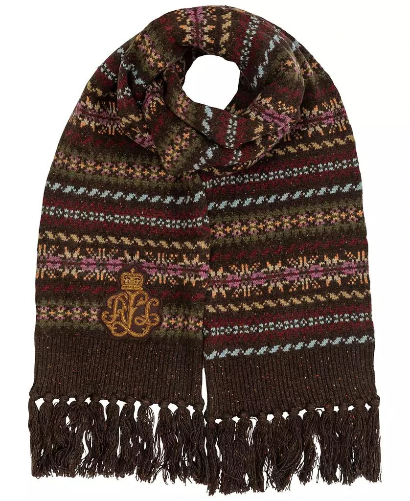 Ralph Lauren Fair Isle with Bullion Patch Scarf 1