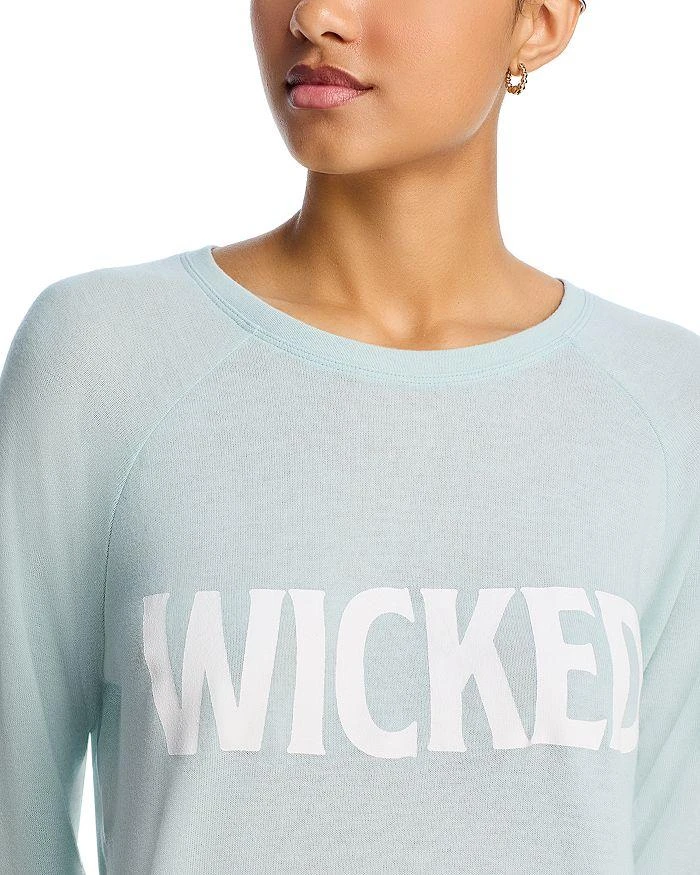 AQUA Long Sleeve Crew Neck Wicked Pajama Set - Exclusive 4