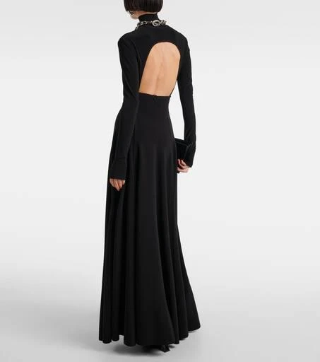 Norma Kamali Grace high-rise jersey maxi skirt 3