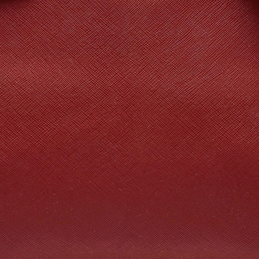 DKNY DKNY Red Leather Bryant Park Double Zip Shopper Tote 5