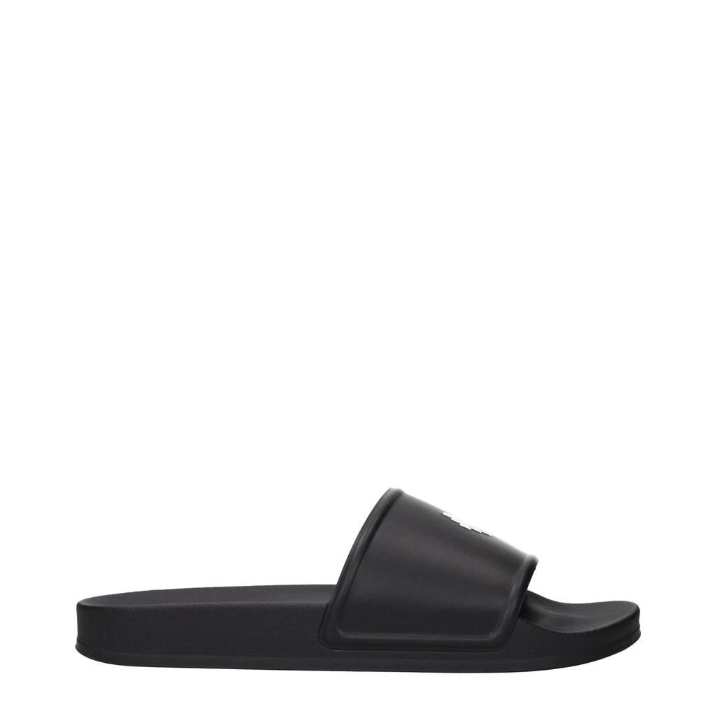 Marcelo Burlon Marcelo Burlon Black Cotton Slippers 1