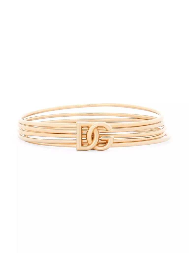 Dolce & Gabbana Goldtone Monogram Multi-Bangle Bracelet 1