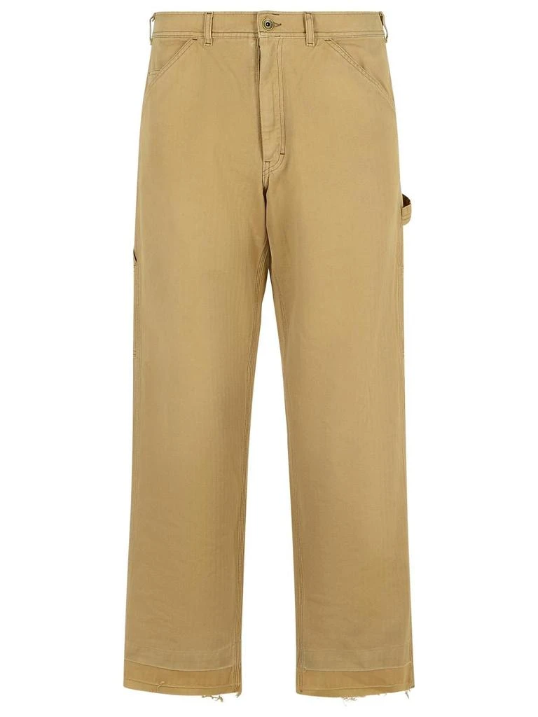 MAISON MARGIELA Maison Margiela Textured Straight-Leg Distressed Jeans from Cettire