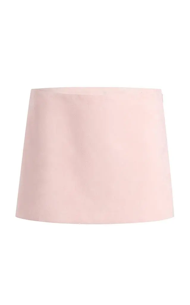 Khaite Khaite Jett Suede Mini Skirt - Moda Operandi 1